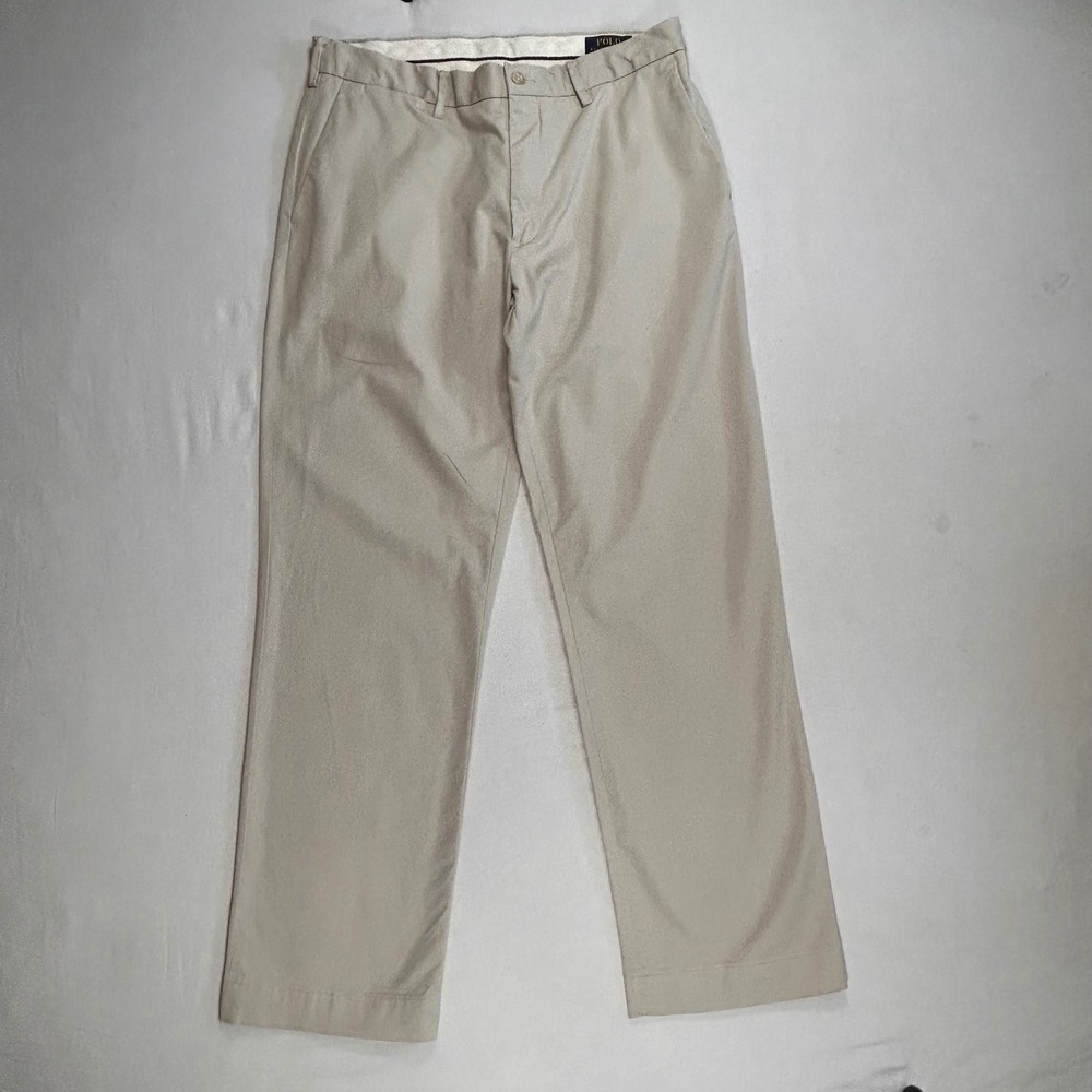 Polo Ralph Lauren Stretch Classic Fit Chinos Mens 33x30 Khaki Tan‎ Twill Pants